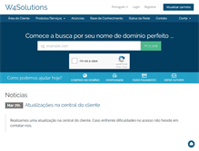 Tablet Screenshot of central.w4solutions.com.br